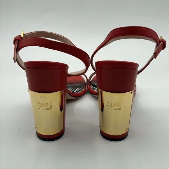 Cavalli Class by Robert Cavalli Leather Red
Block Heel size 39 Italian 9 US - Picture 4 of 9